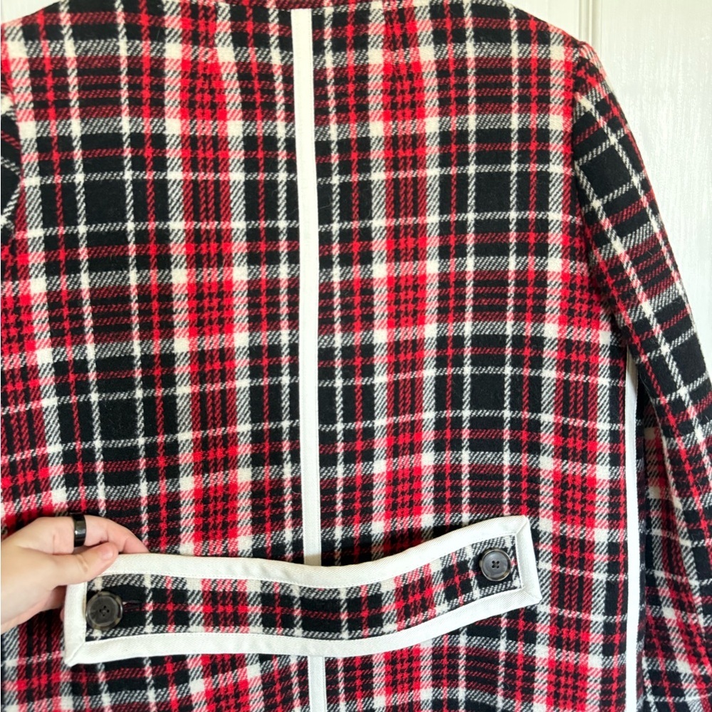 J. Crew Collection Car Coat In Winter Plaid Italian Stadium-Cloth Wool - Picture 11 of 11